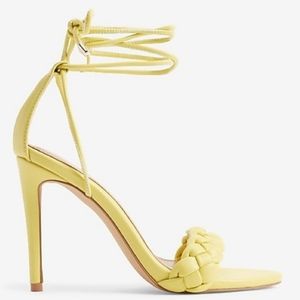 NWT Express Ankle Tie Stiletto Heels